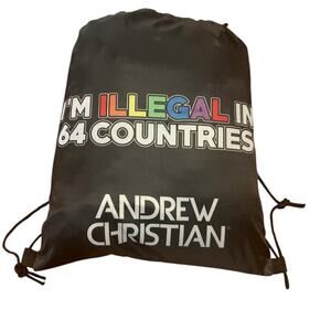 Andrew Christian I’m Illegal Drawstring Backpack One Size